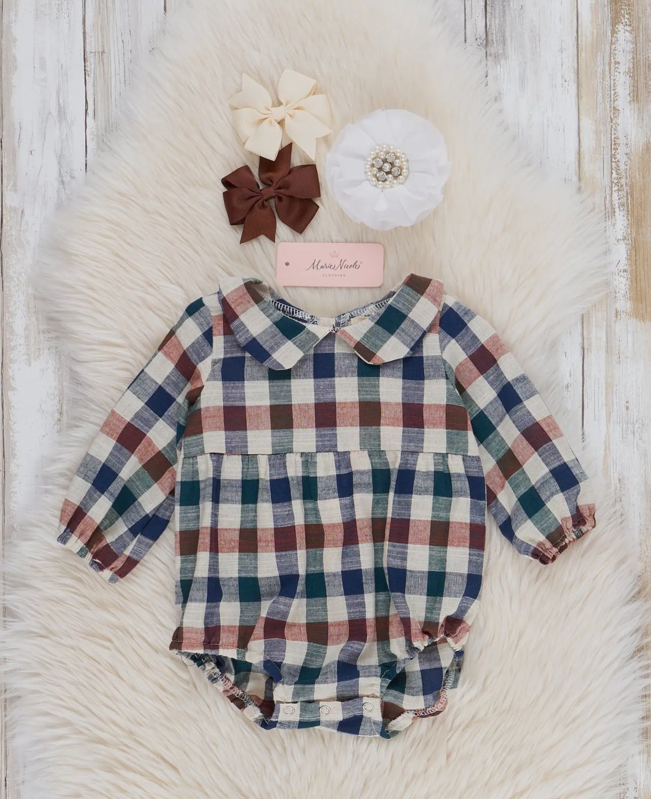 Fall Plaid Girl Bubble
