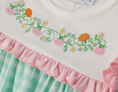 Embroidered Pumpkins Dress 🧡