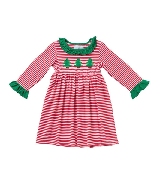 Red Stripe Christmas Tree Dress