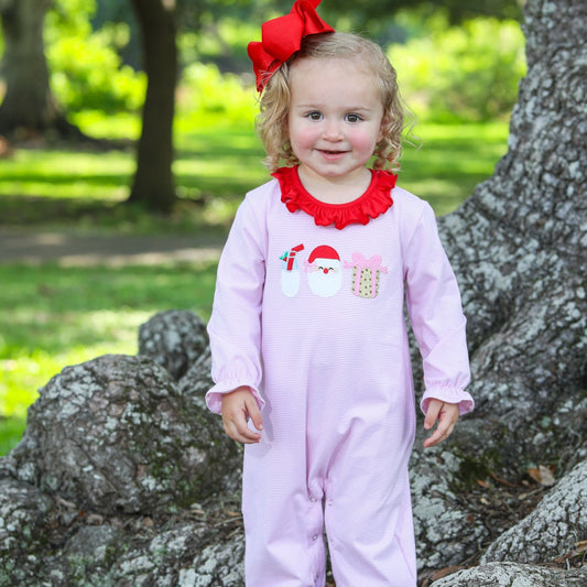 Milk and Cookies with Santa Girl Romper