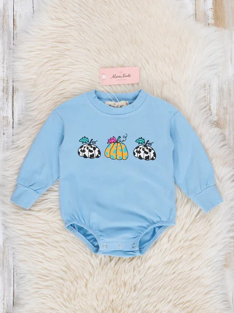 Long Sleeve Bubble with Pumpkins
