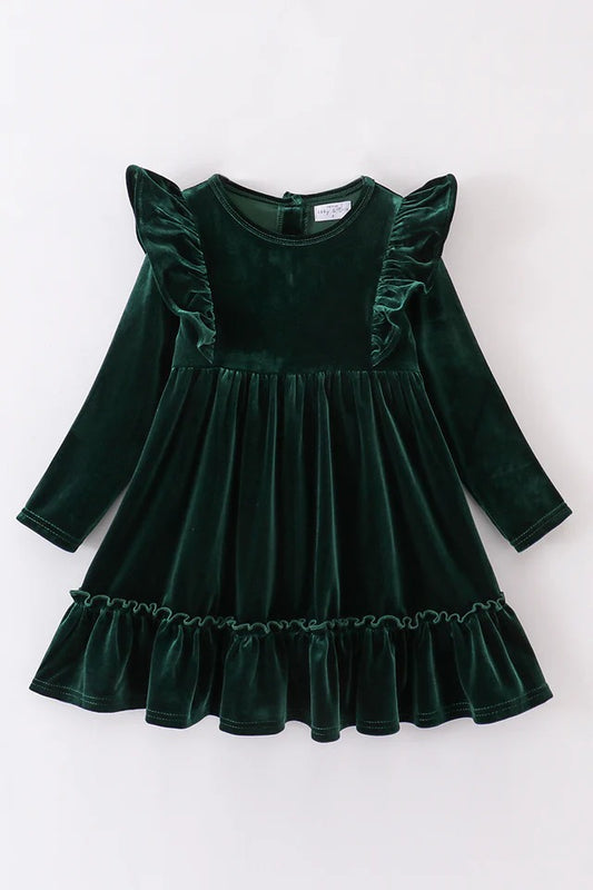 Velvet Green Dress