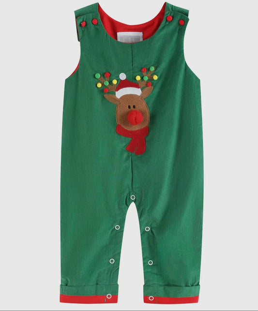 Green Reindeer Corduroy Longall