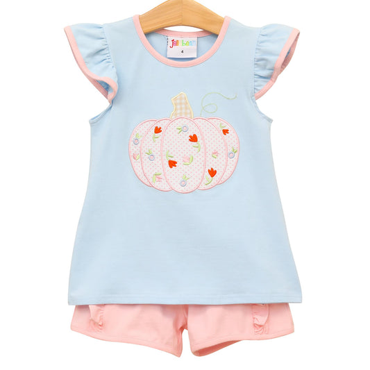 Pink and Blue Pumpkin Set