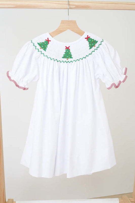 White Smock Christmas Dress