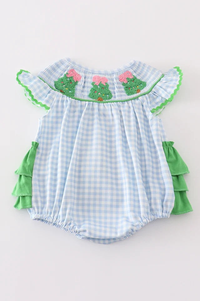 Gingham Christmas Tree Bubble