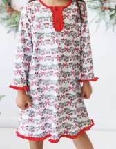 Christmas Garland & Bow Nightgown