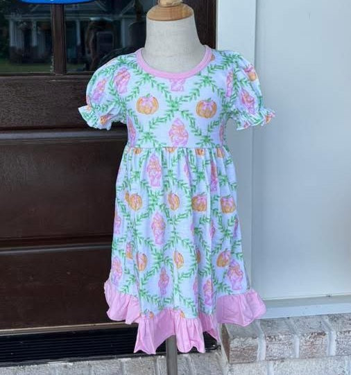 Pumpkin & Pink Ginger Jar Dress