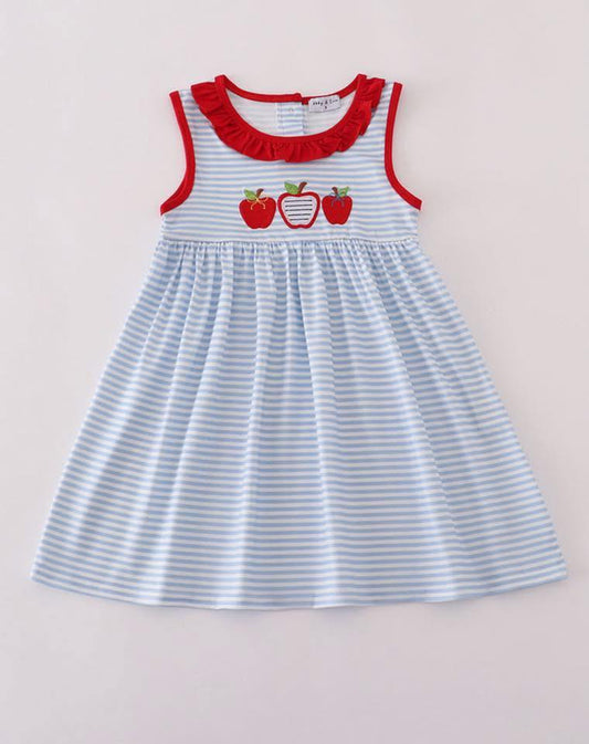 Red Stripe Apple Dress