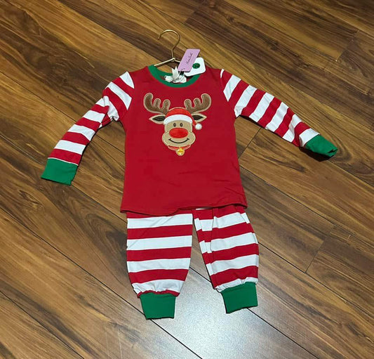 Reindeer Stripe Boy Set
