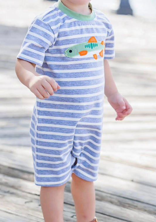 Boy Fish Romper