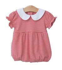 Girl Red & White Stripe Bubble