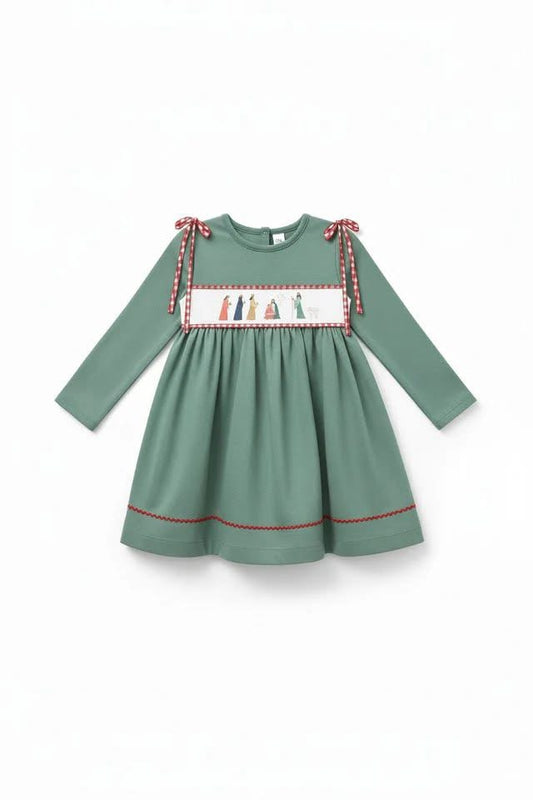 Sage Green Nativity Dress