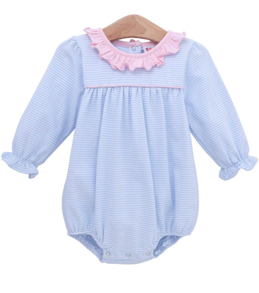 Light Blue Stripe/Pink Bubble