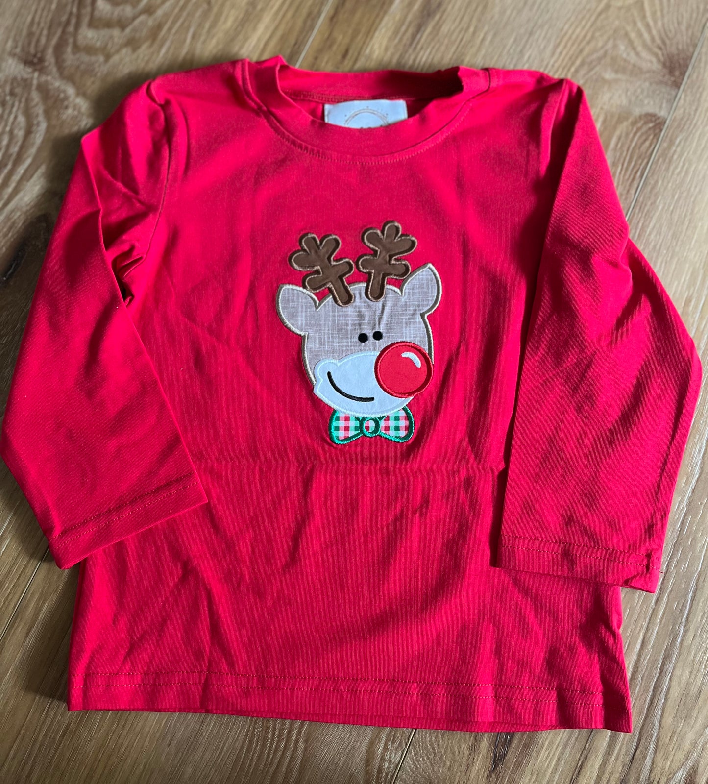 Boy Appliqué Reindeer Shirt