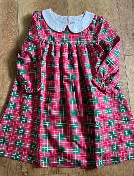 Christmas Plaid Girl Dress