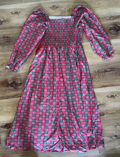 Christmas Plaid Adult Dress