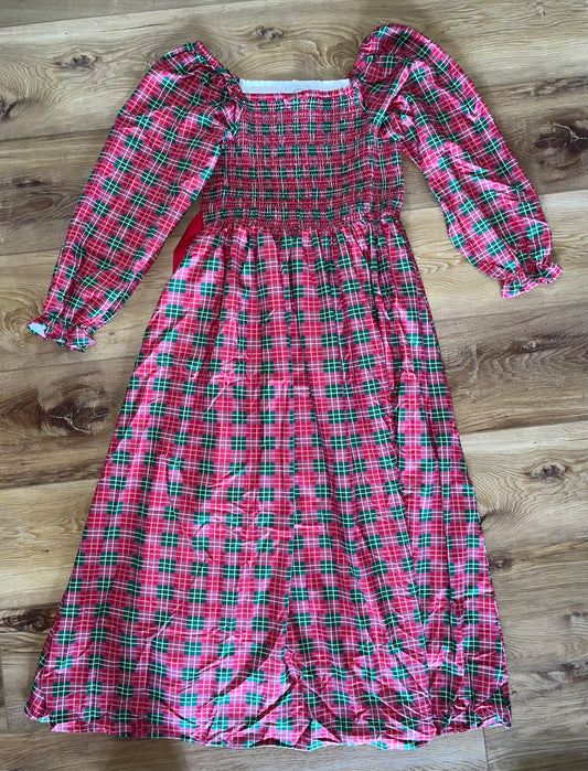 Christmas Plaid Adult Dress