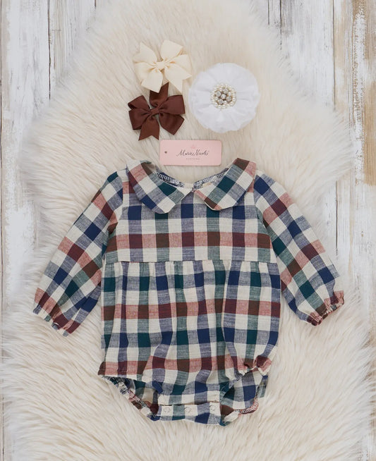 Fall Plaid Girl Bubble