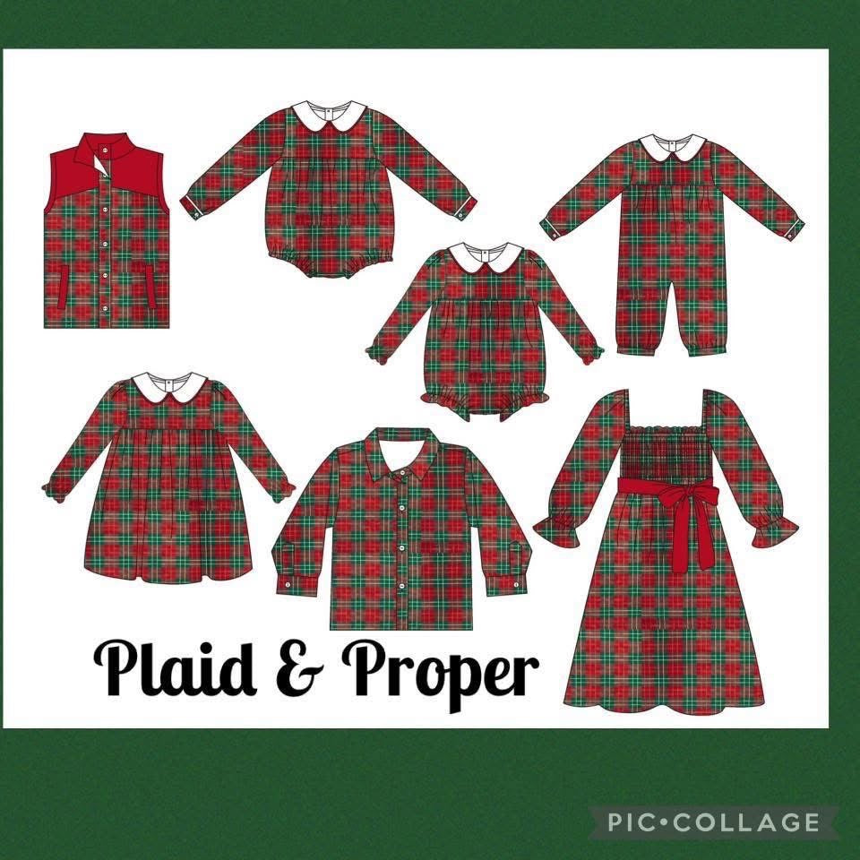 Christmas Plaid Girl Dress
