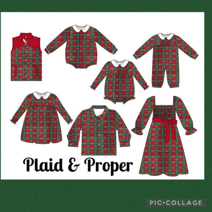 Christmas Plaid Girl Dress