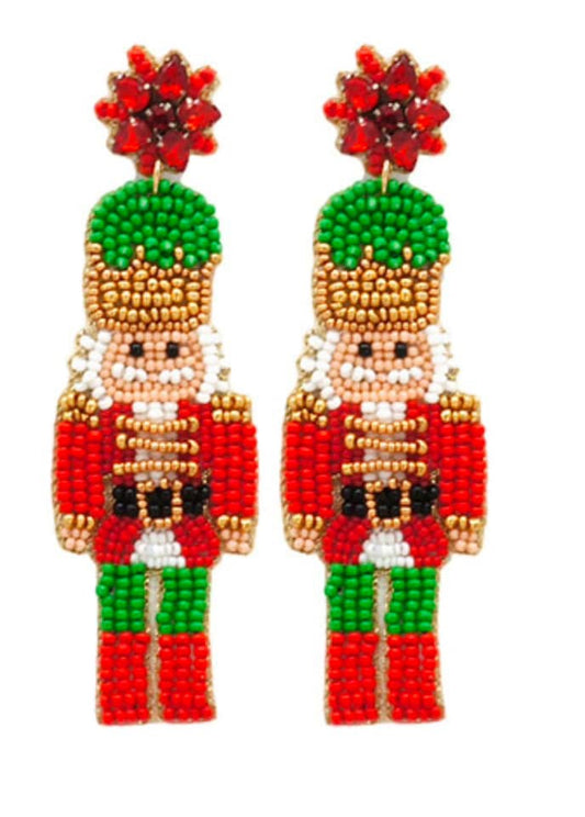 Red/Green Nutcracker Earrings