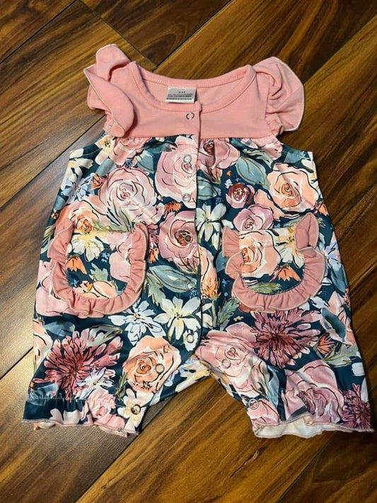 Mauve Pink Floral Bubble