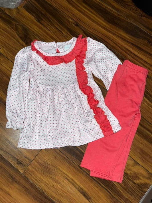 Deep Coral Pant Set