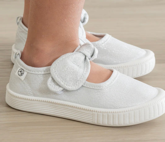 Silver Glitter Shoes