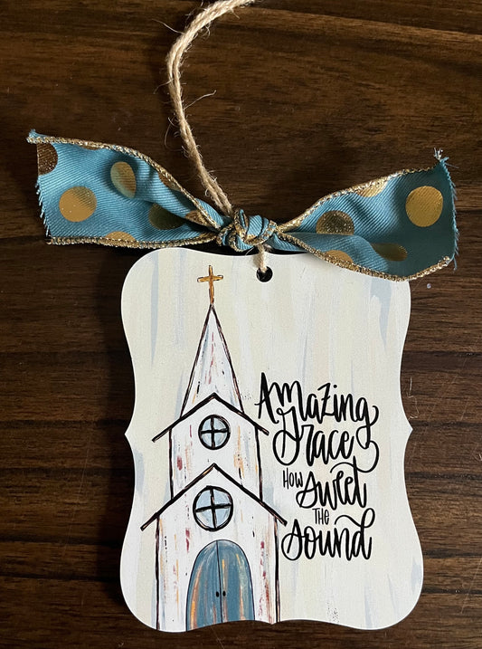 Amazing Grace Christmas Ornament