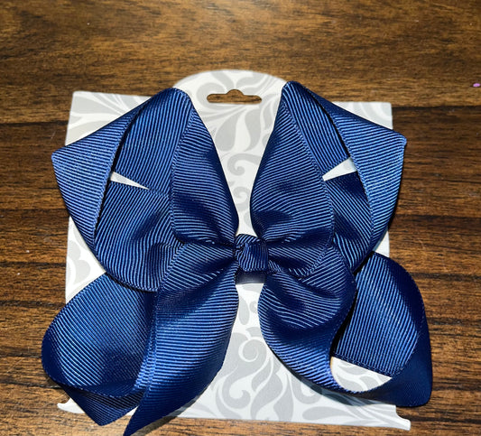 Navy Blue Medium Size Bow