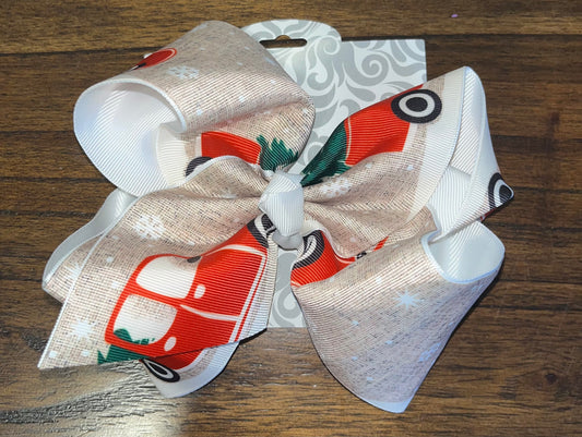 Large Red Christmas Truck Bow